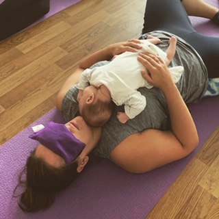 Mummy and baby yoga